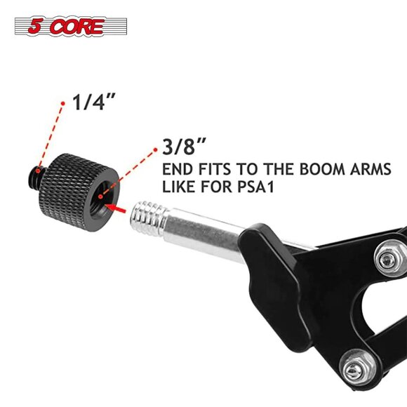 5 Core Mic Stand Adapter 12Pcs 5/8 Female to 3/8 Male Screw Thread Connector - Picture 2 of 7